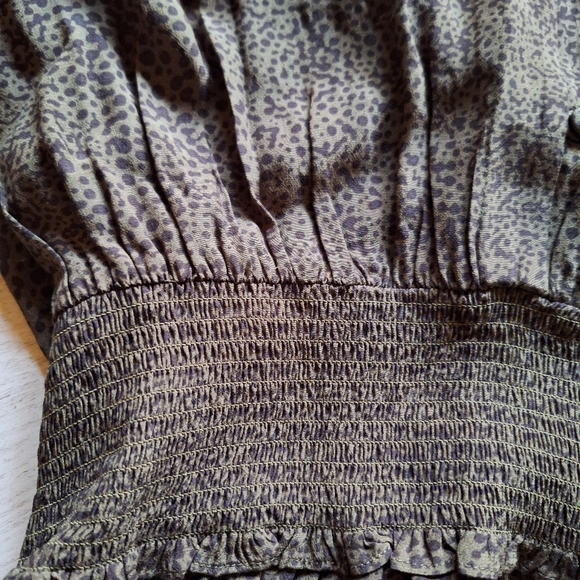 NEW Rails Jasmine mini dress speckle drop smock waist blouson size Large - Picture 9 of 10